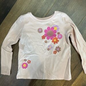 Jumping Beans Floral Long Sleeve Shirt - Light Pink
